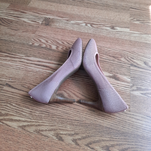 Taryn Rose Tess Pink Dusty Rose Mesh Closed Shoes Heel Pump Size size 10B - Picture 10 of 12